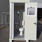 Sanitärcontainer S1 mit WC und Waschbecken – kompakte Sanitärkabine für 1 Person